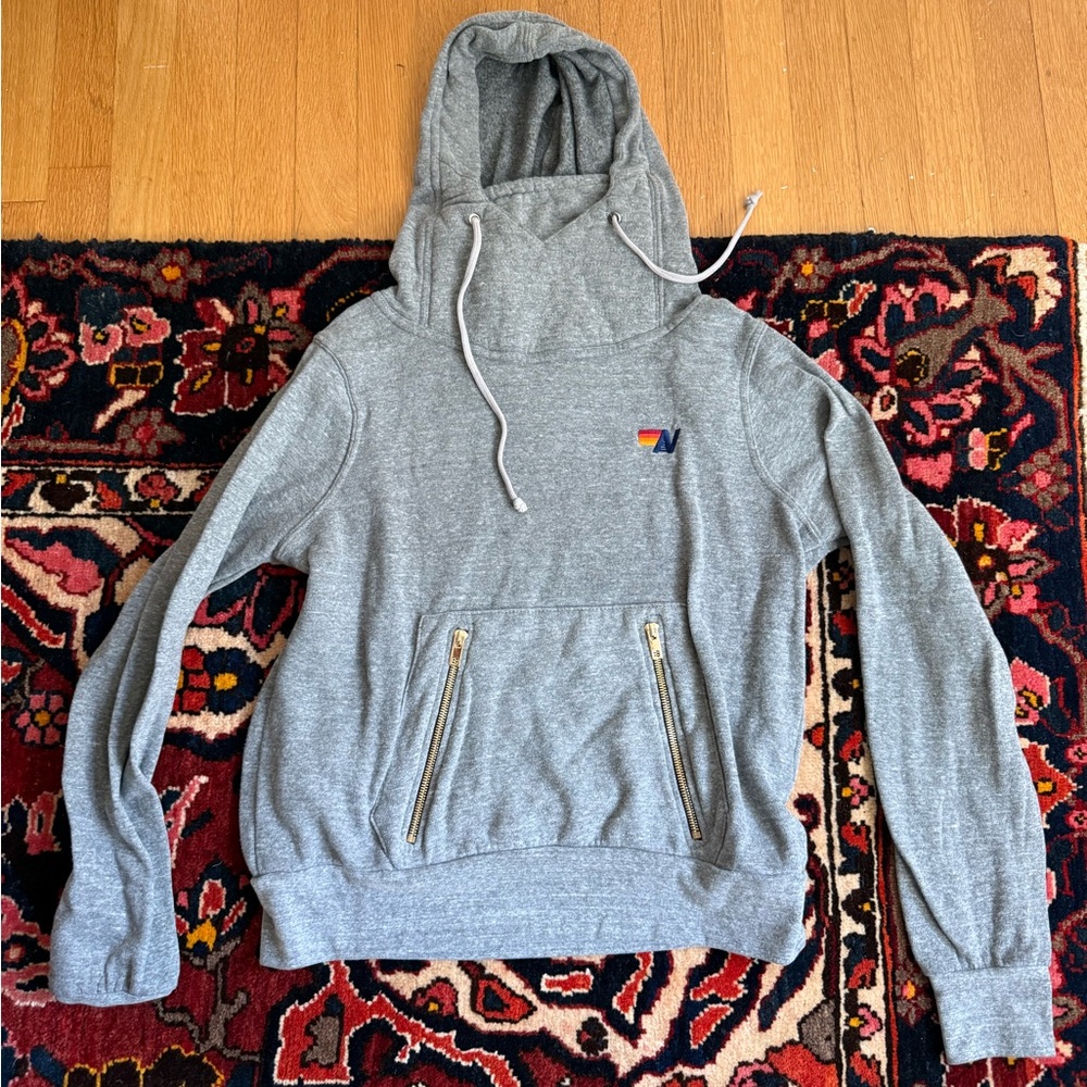Aviator Nation Gray Hooded Sweater